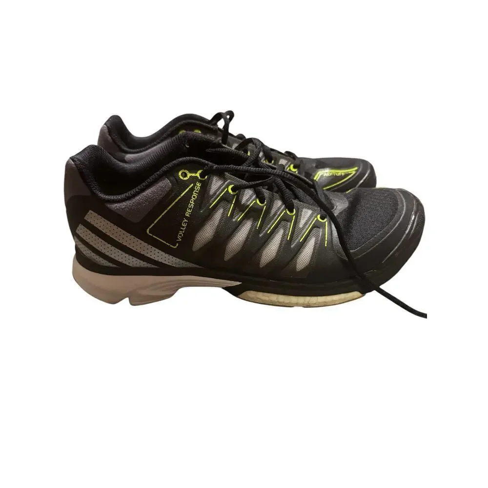 Adidas Size 9 1/2 US Black/Green/Silver Adituff Men’s Sneakers Athletic Shoes